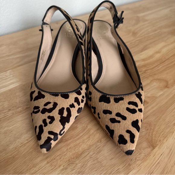 Vince Camuto Slingback Pump Heels Cheetah Print Adjustable Womens Size 8M - Picture 6 of 10